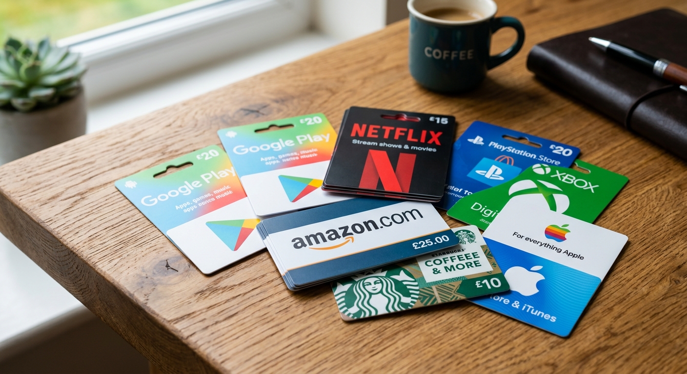 Variety of gift cards